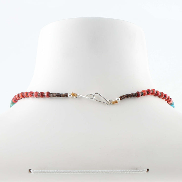 Turquoise and Spiny Oyster Necklace
