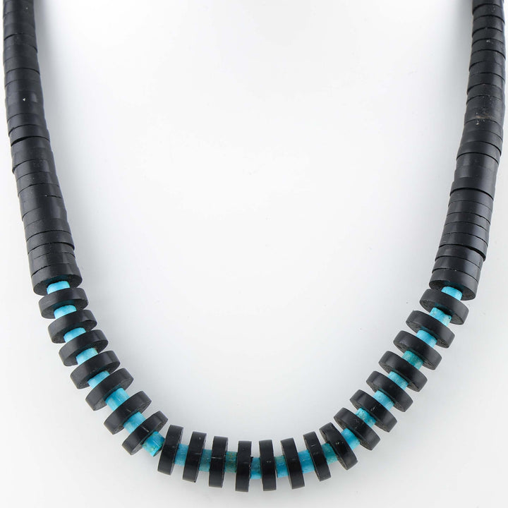 Jet and Turquoise Necklace