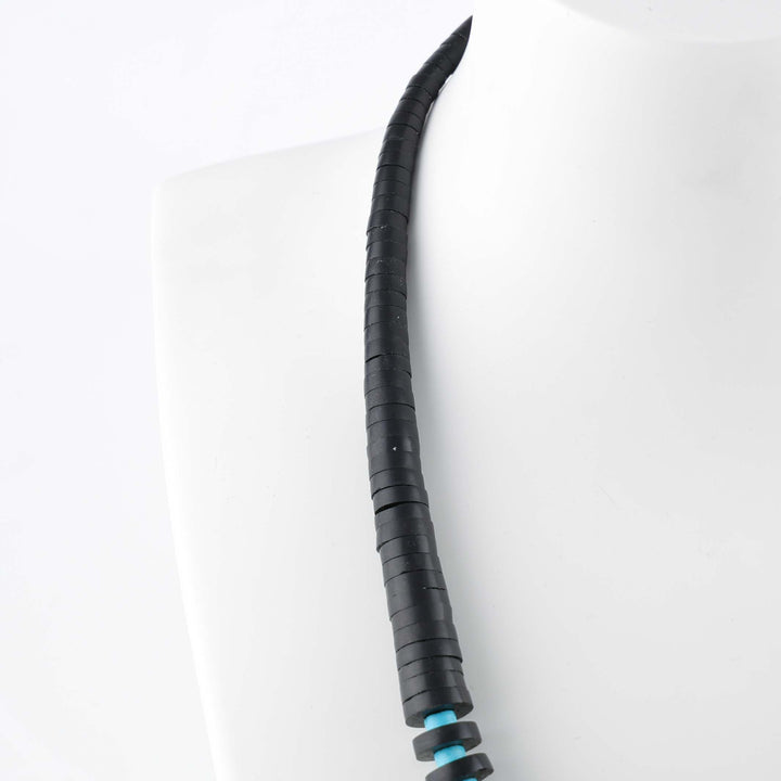 Jet and Turquoise Necklace