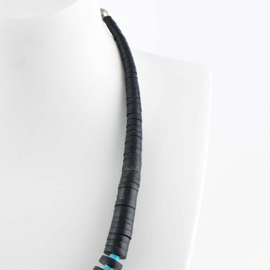 Jet and Turquoise Necklace