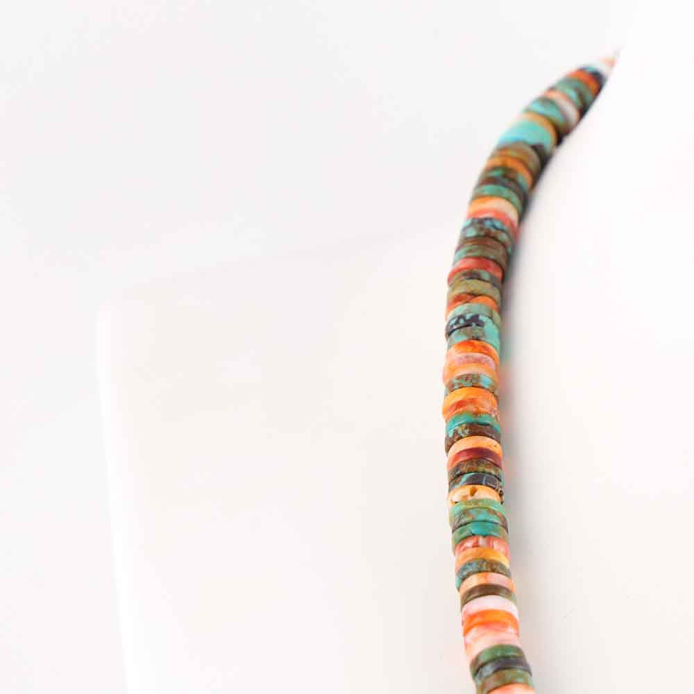Spiny Oyster and Turquoise Necklace