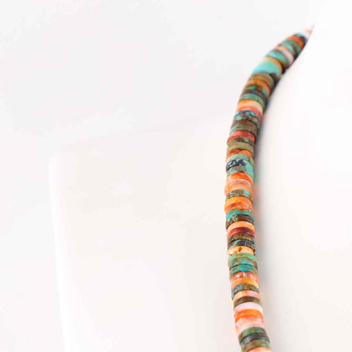 Spiny Oyster and Turquoise Necklace