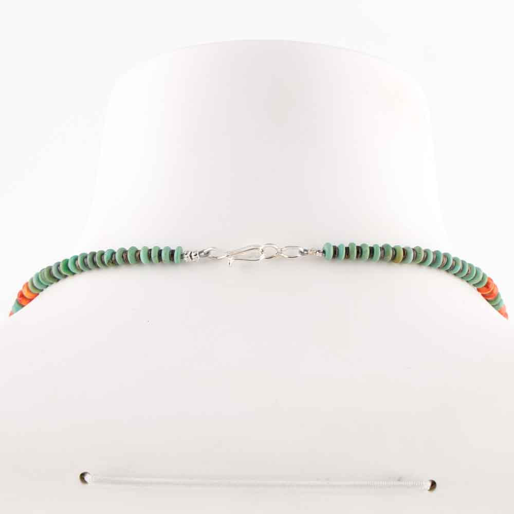 Turquoise and Spiny Oyster Necklace