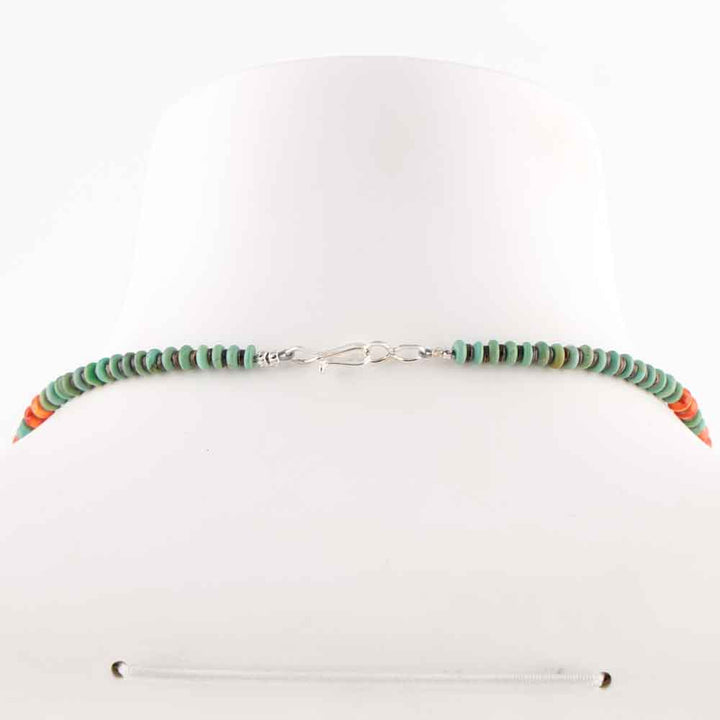 Turquoise and Spiny Oyster Necklace
