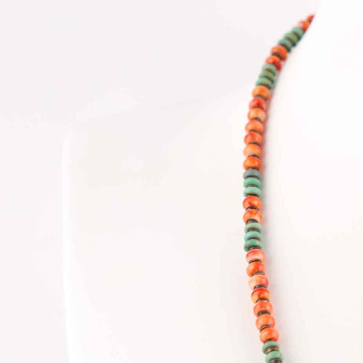 Turquoise and Spiny Oyster Necklace
