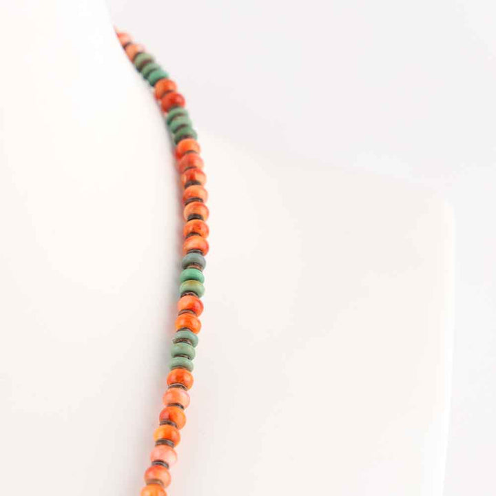 Turquoise and Spiny Oyster Necklace
