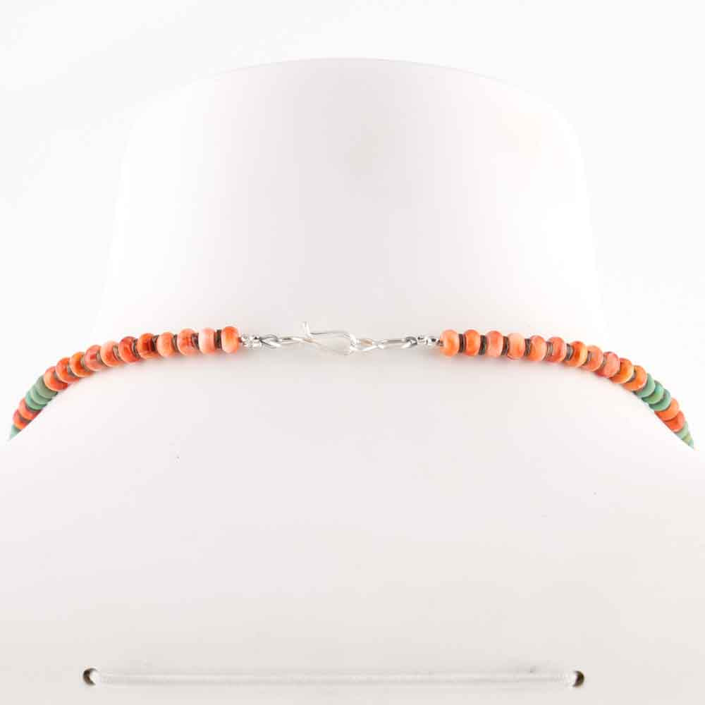 Turquoise and Spiny Oyster Necklace