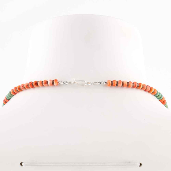 Turquoise and Spiny Oyster Necklace