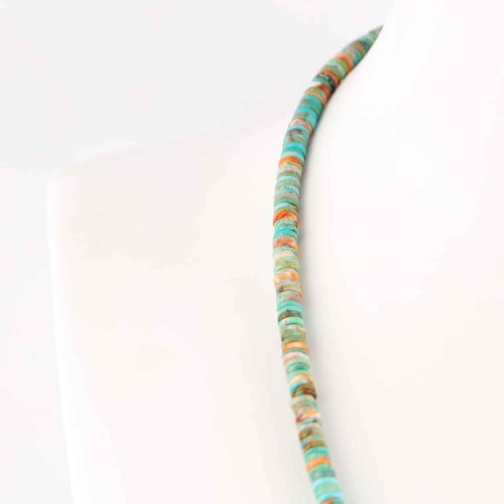 Turquoise and Spiny Oyster Necklace