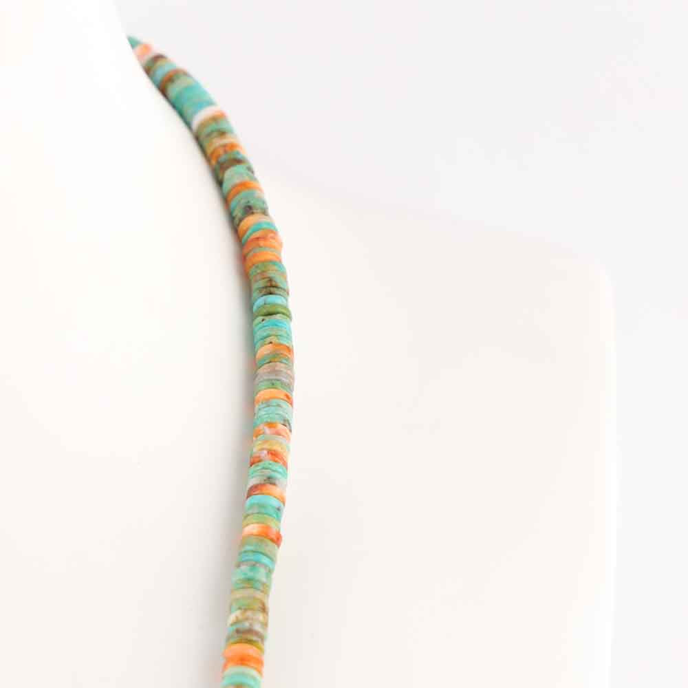 Turquoise and Spiny Oyster Necklace