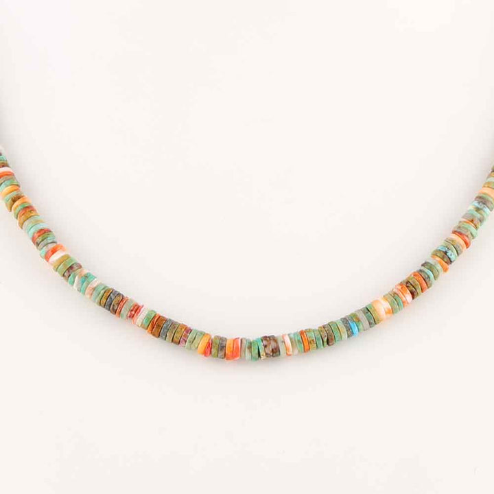 Spiny Oyster and Turquoise Necklace