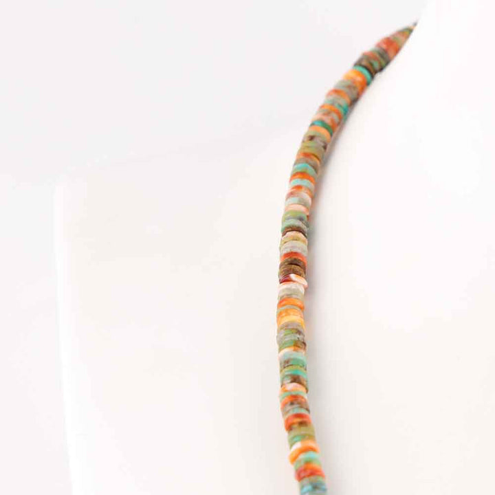 Spiny Oyster and Turquoise Necklace