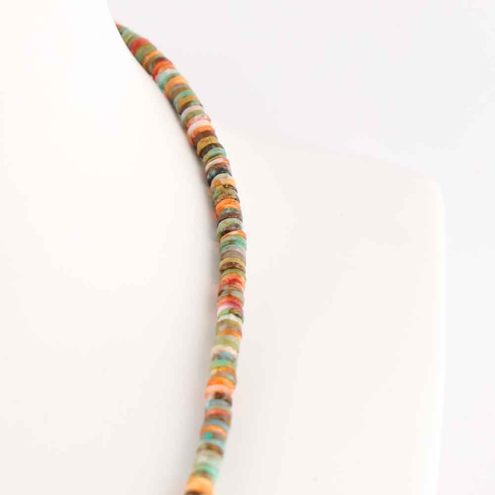 Spiny Oyster and Turquoise Necklace