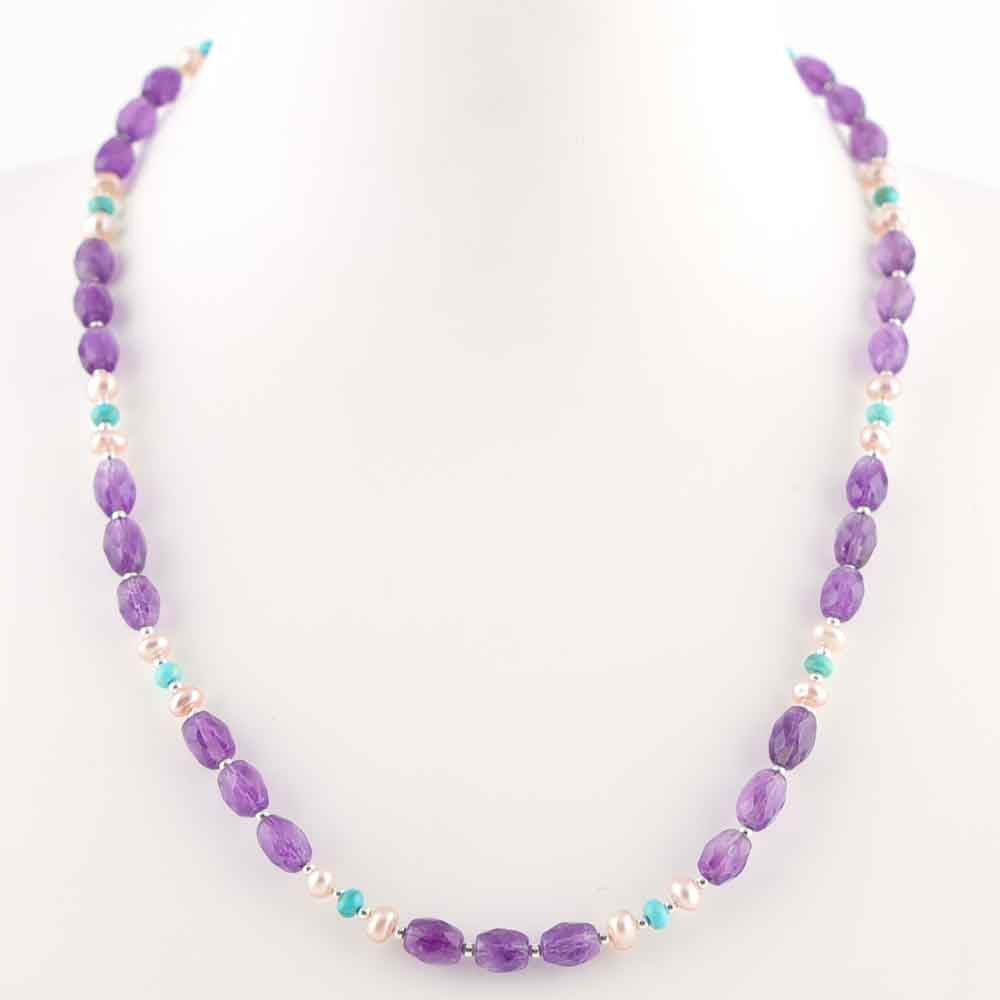 Amethyst Bead Necklace