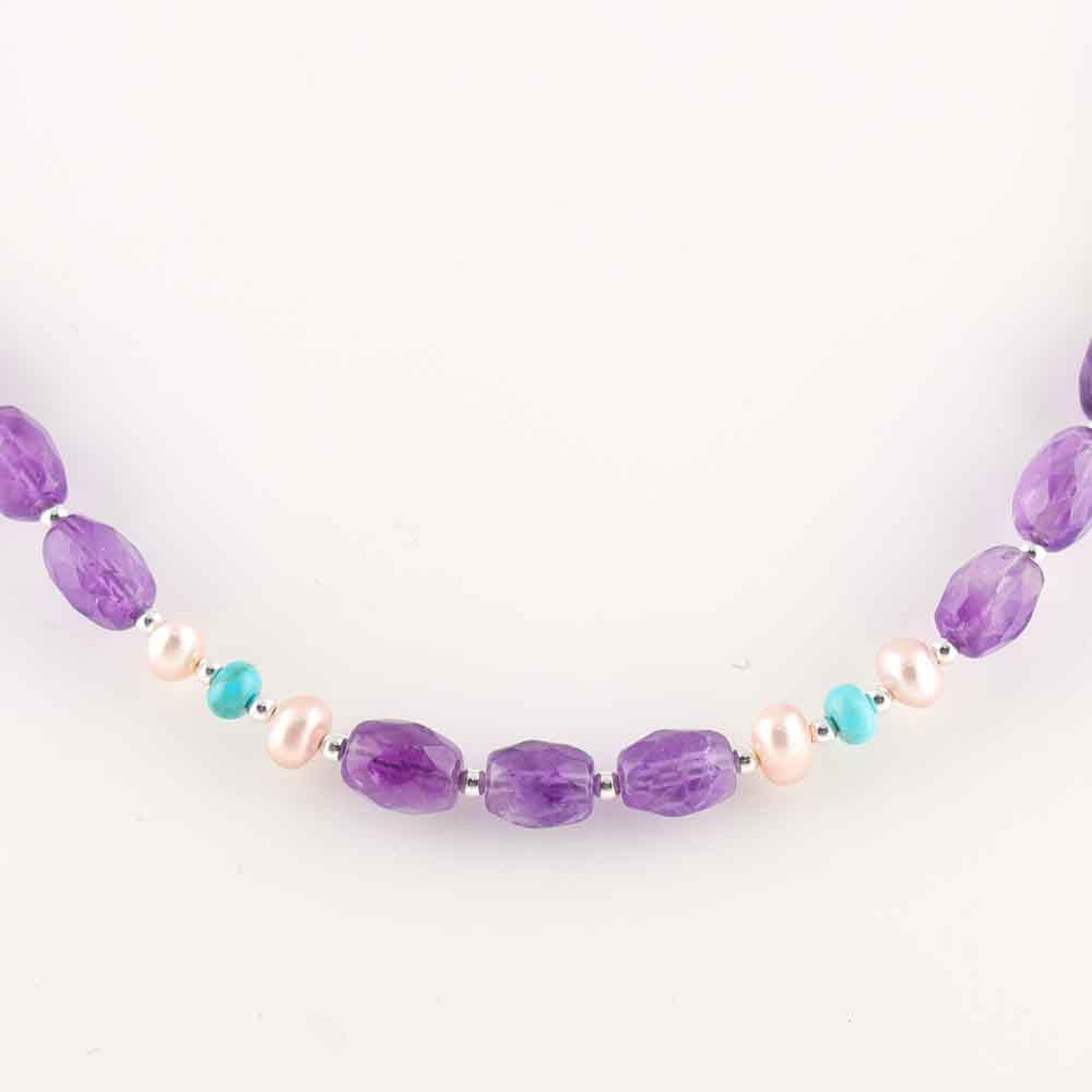 Amethyst Bead Necklace