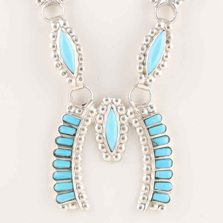 Turquoise Squash Blossom Necklace