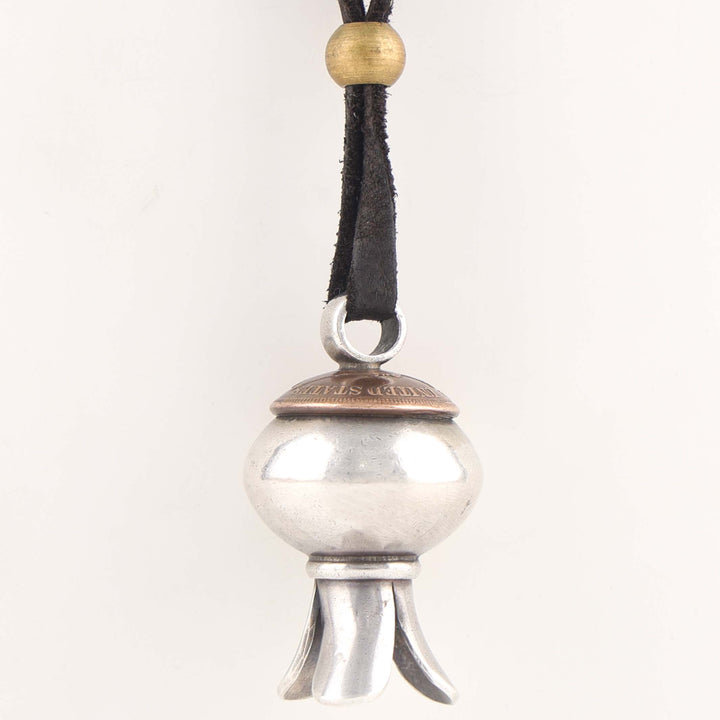 Squash Blossom Pendant on Leather