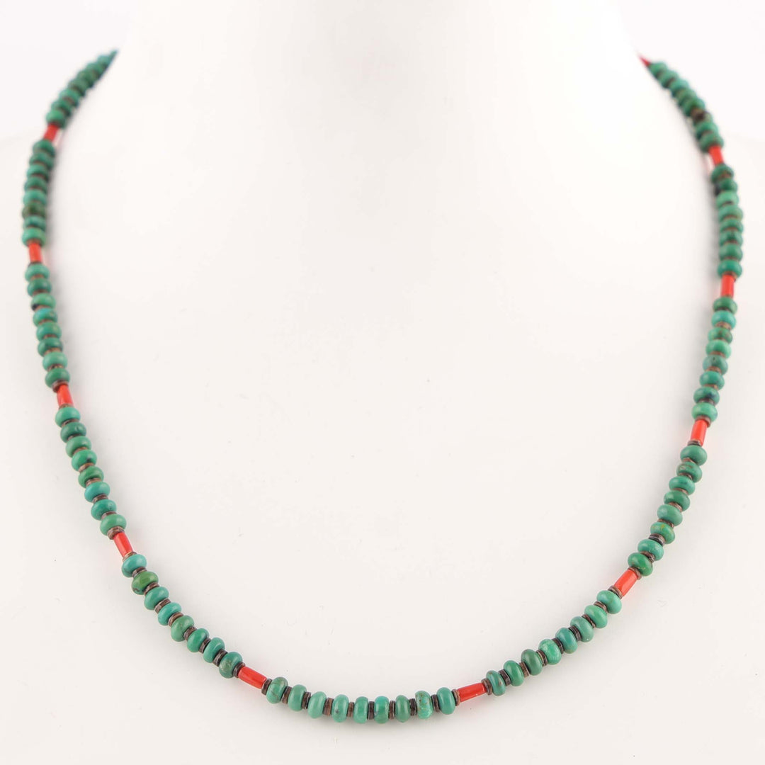 Turquoise and Coral Necklace