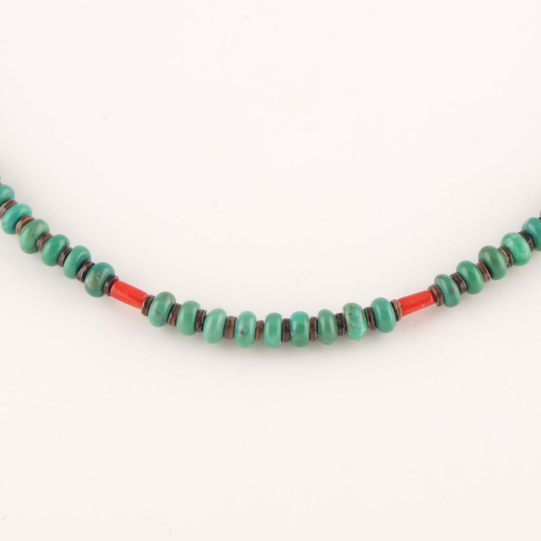 Turquoise and Coral Necklace