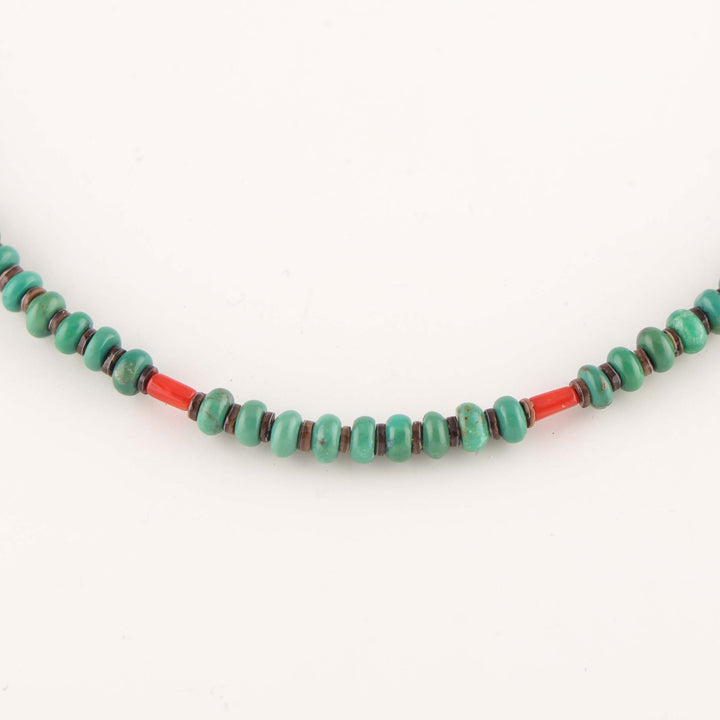 Turquoise and Coral Necklace