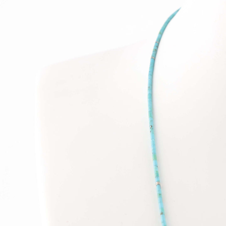 Kingman Turquoise Heishi Necklace