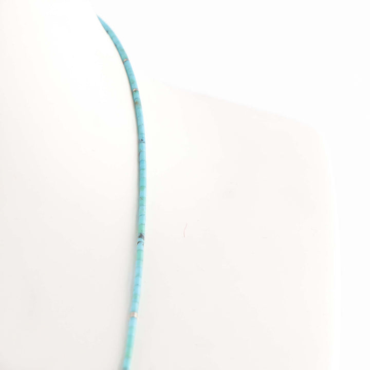 Kingman Turquoise Heishi Necklace