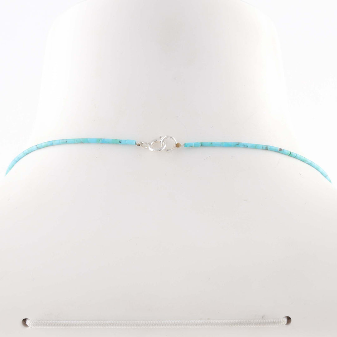 Kingman Turquoise Heishi Necklace