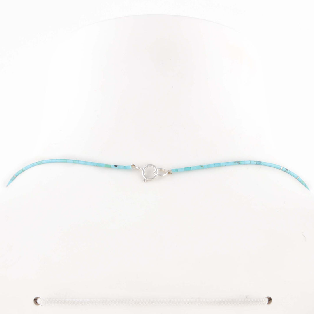 Kingman Turquoise Heishi Necklace