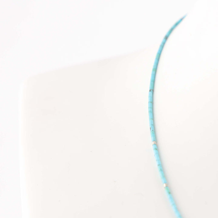 Kingman Turquoise Heishi Necklace