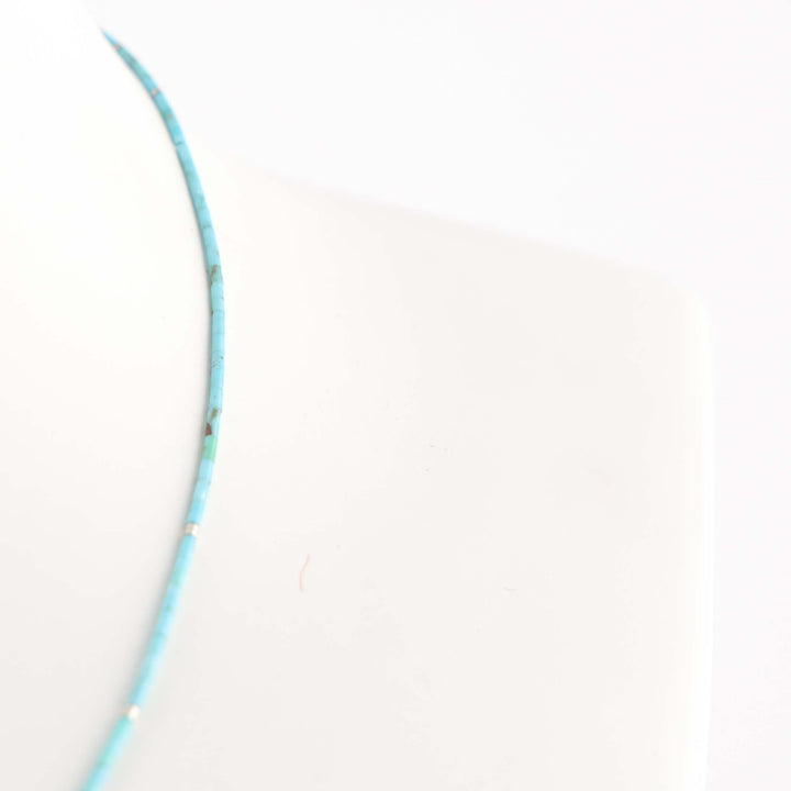 Kingman Turquoise Heishi Necklace