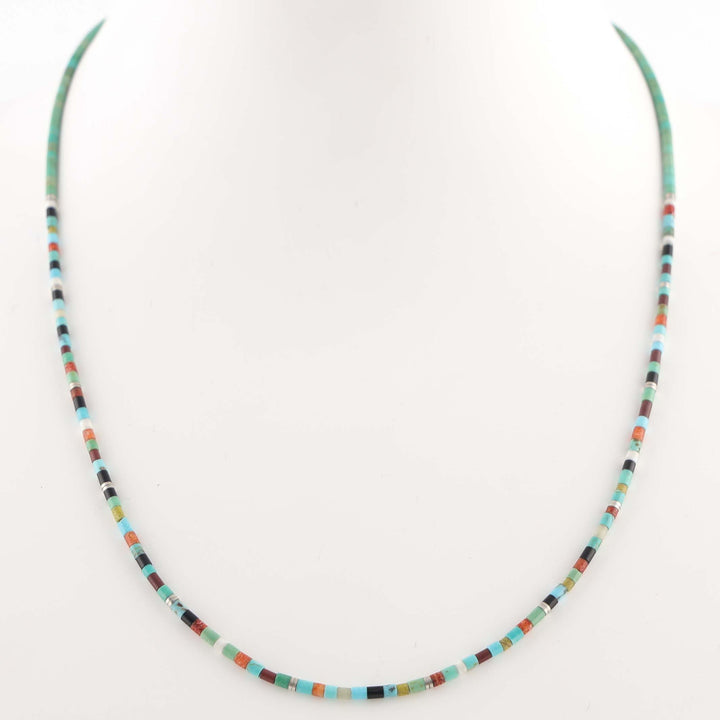 Multi-Stone Heishi Necklace