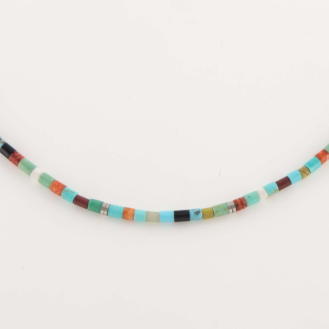 Multi-Stone Heishi Necklace