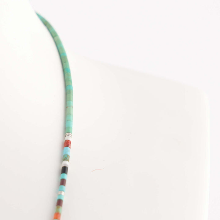 Multi-Stone Heishi Necklace
