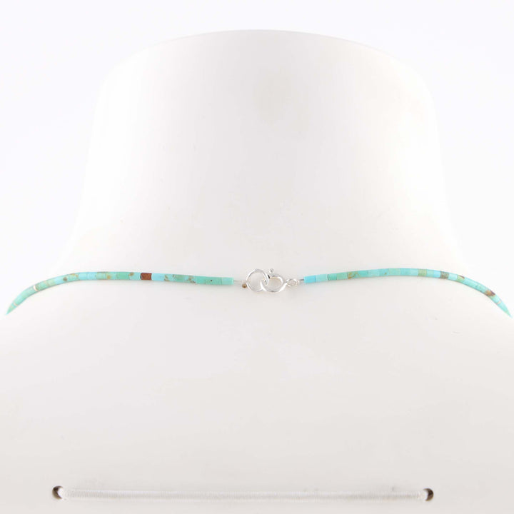 Kingman Turuoise Heishi Necklace