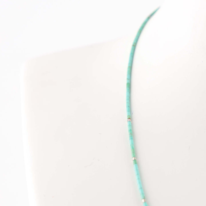 Kingman Turquoise Heishi Necklace