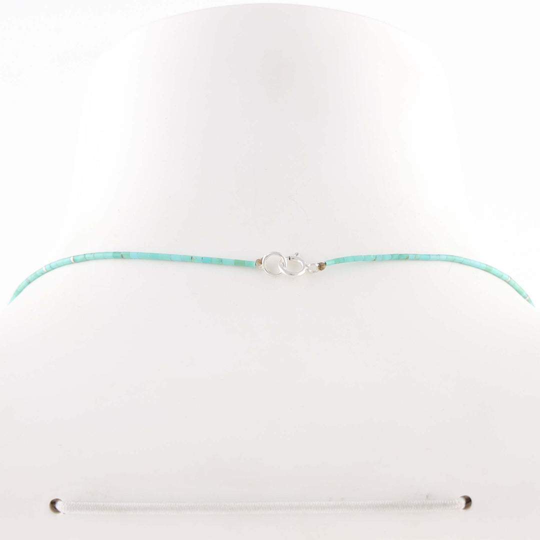 Kingman Turquoise Heishi Necklace