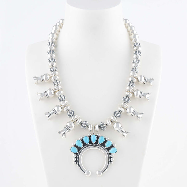 Turquoise Squash Blossom Necklace
