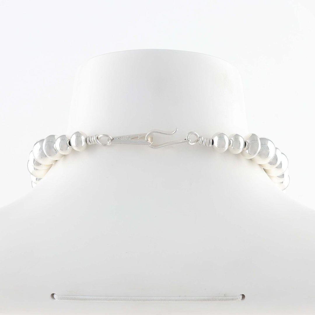 Coral Squash Blossom Necklace