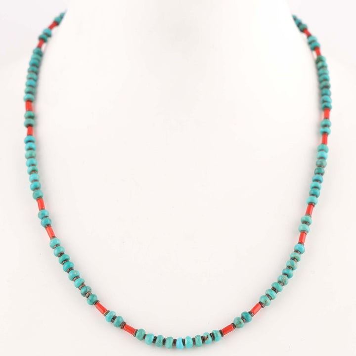 Turquoise and Coral Necklace