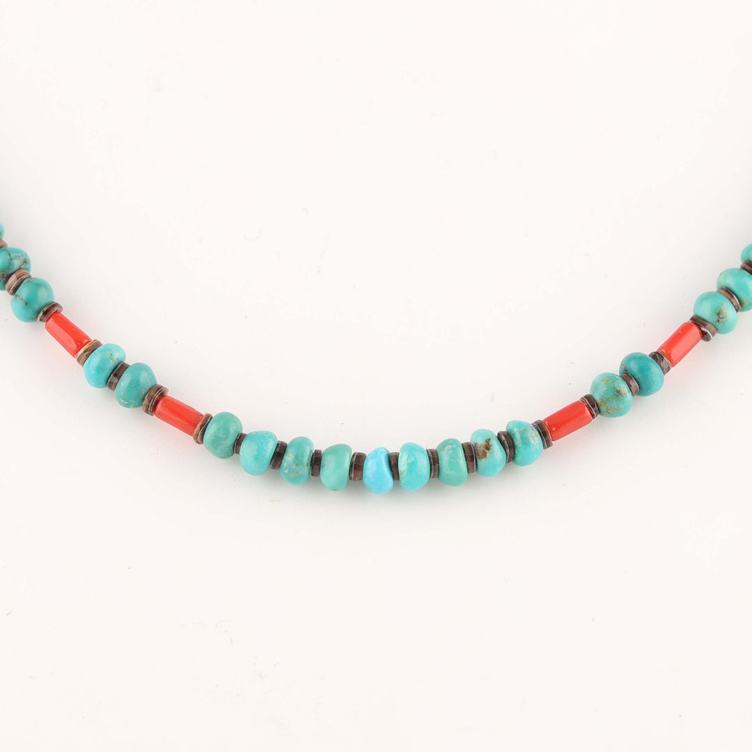 Turquoise and Coral Necklace