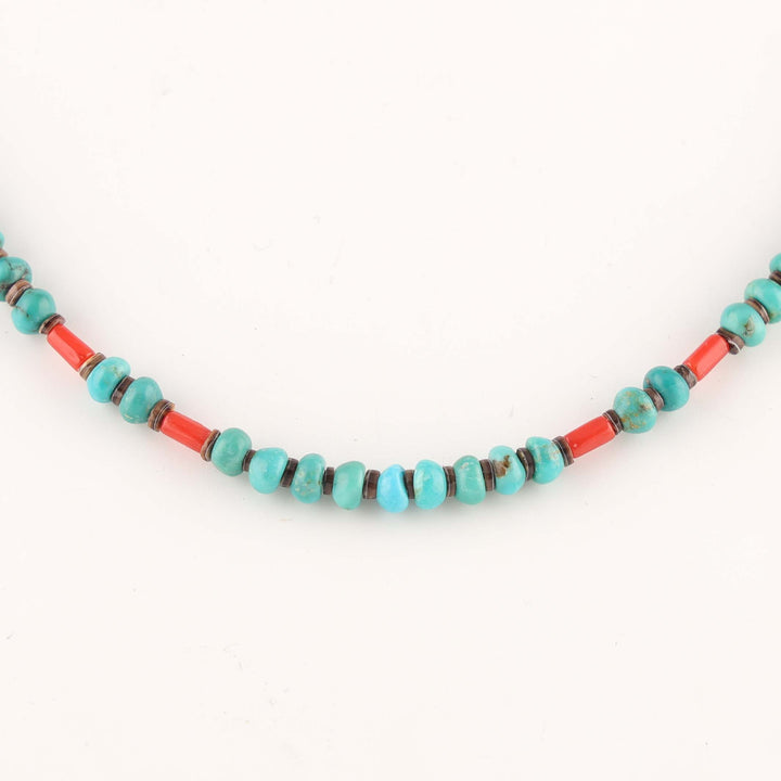 Turquoise and Coral Necklace
