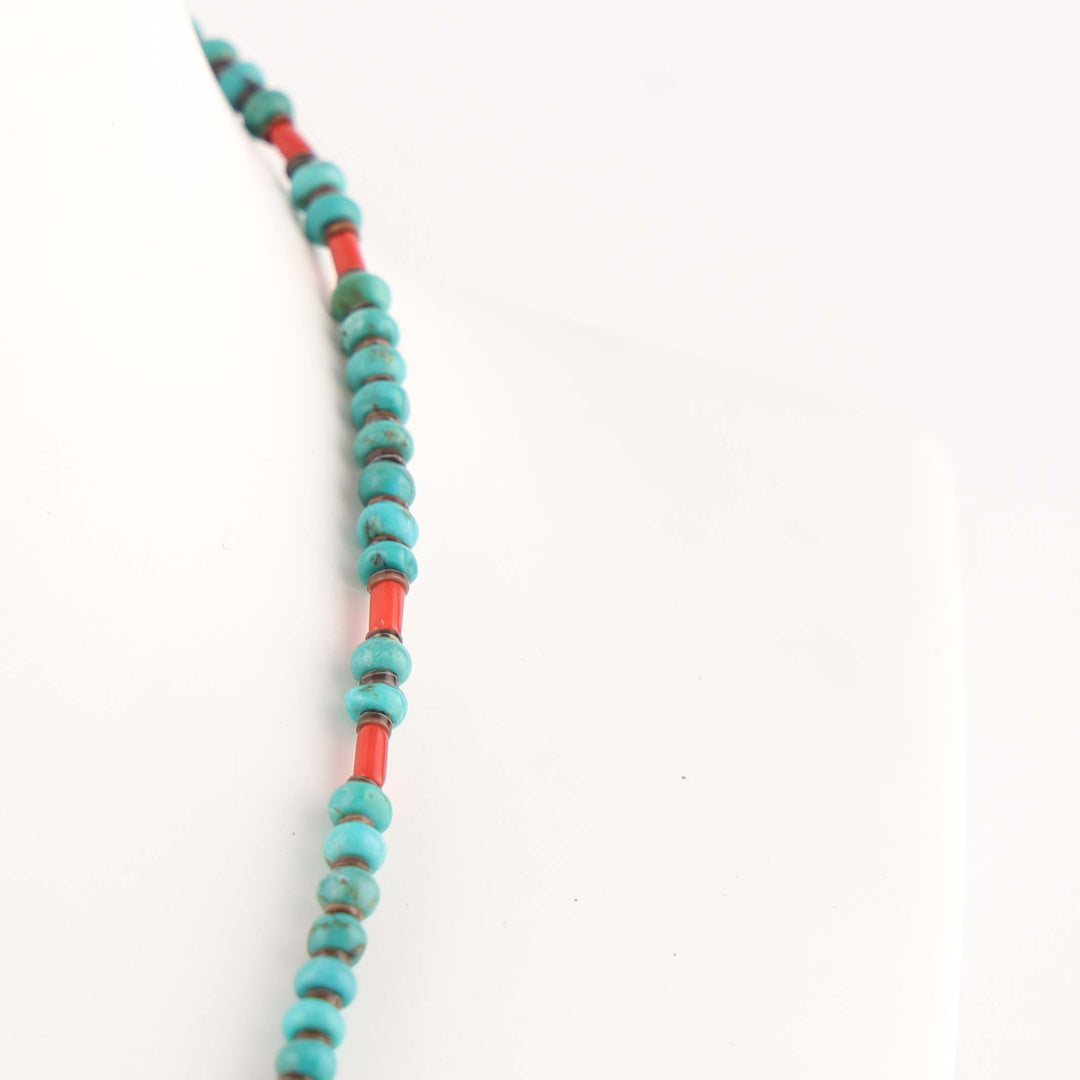 Turquoise and Coral Necklace