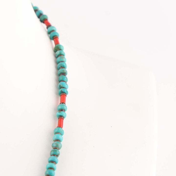 Turquoise and Coral Necklace