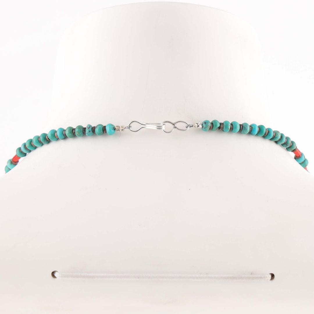 Turquoise and Coral Necklace