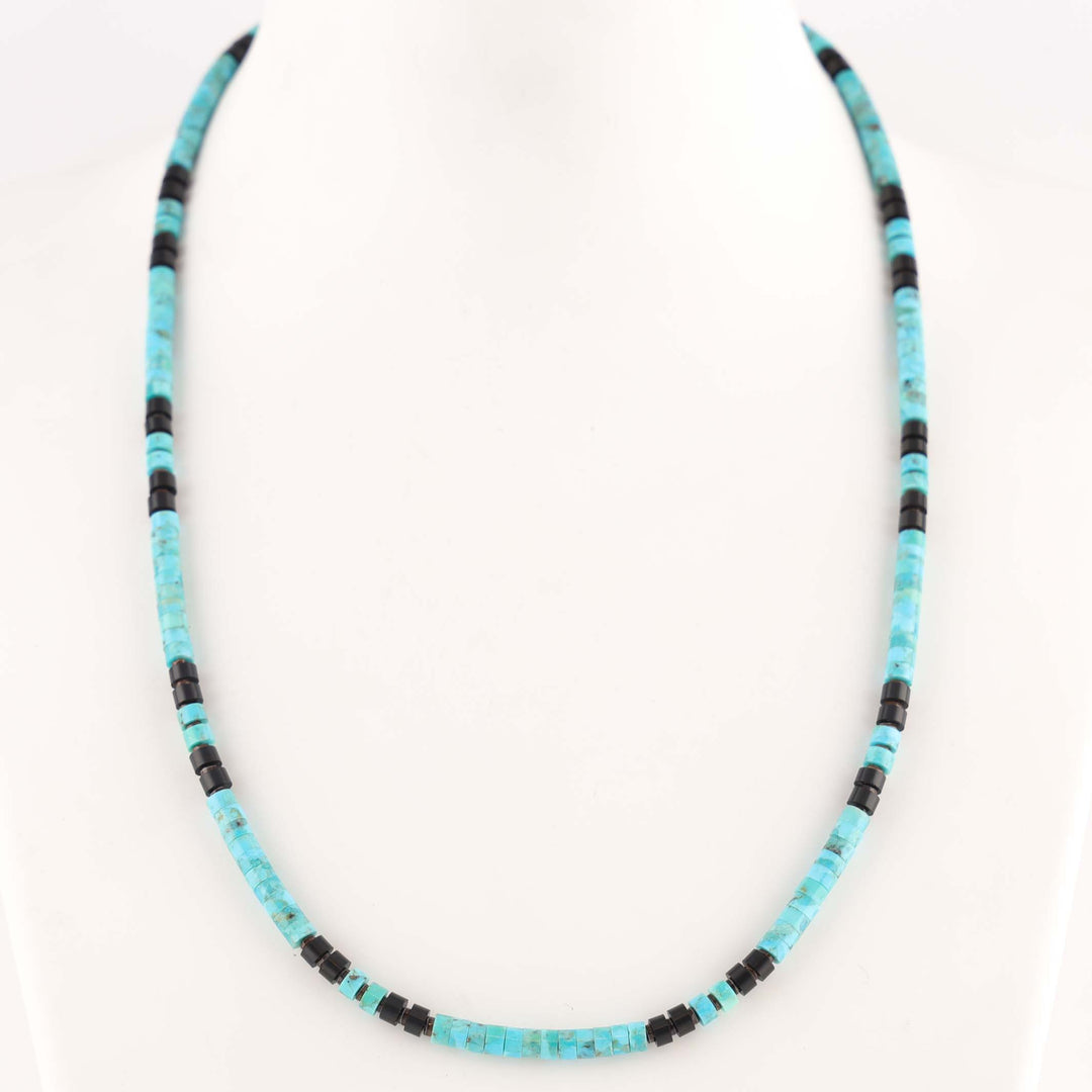 Jet and Turquoise Necklace