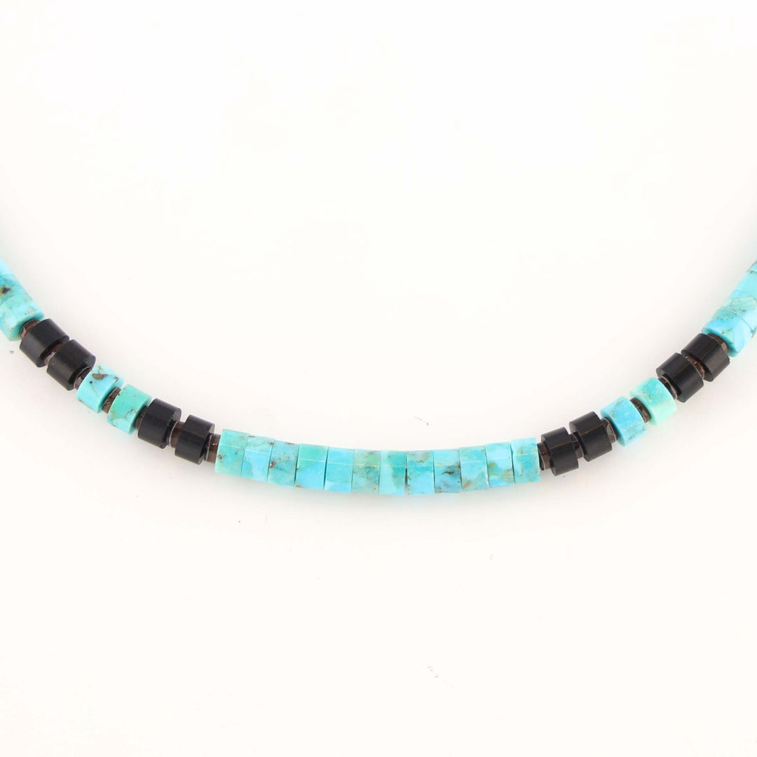 Jet and Turquoise Necklace