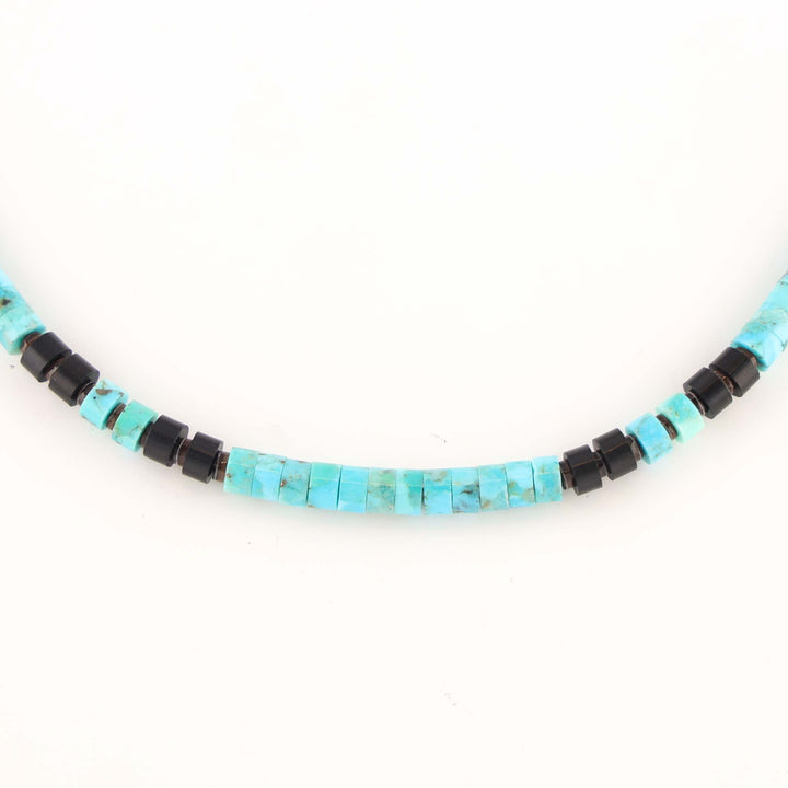 Jet and Turquoise Necklace