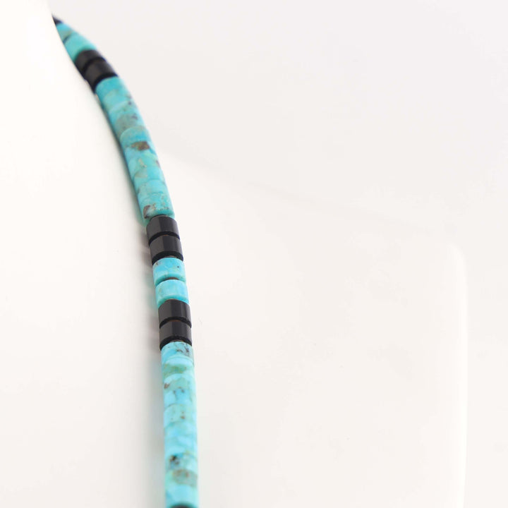 Jet and Turquoise Necklace