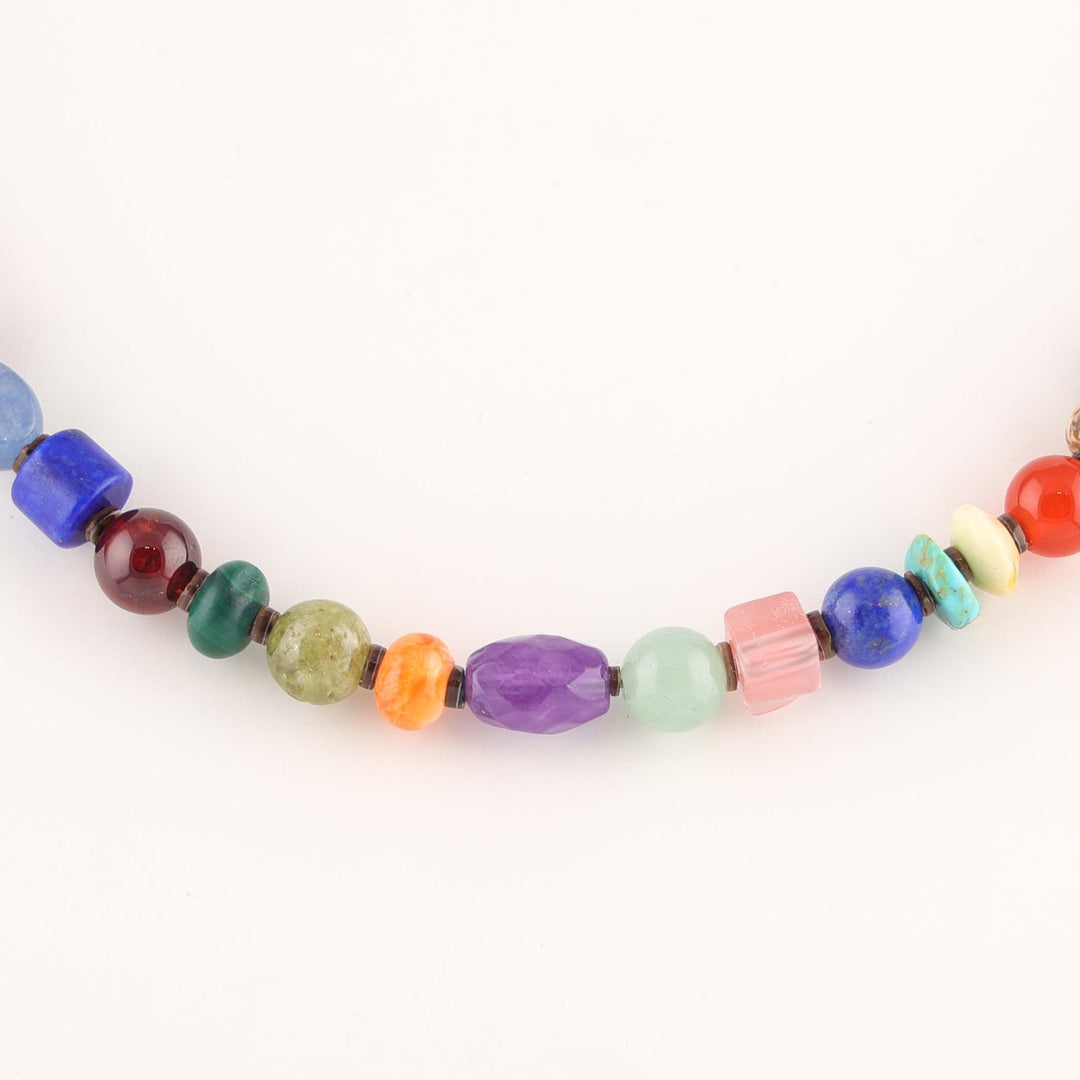 Multi-Stone Bead Necklace