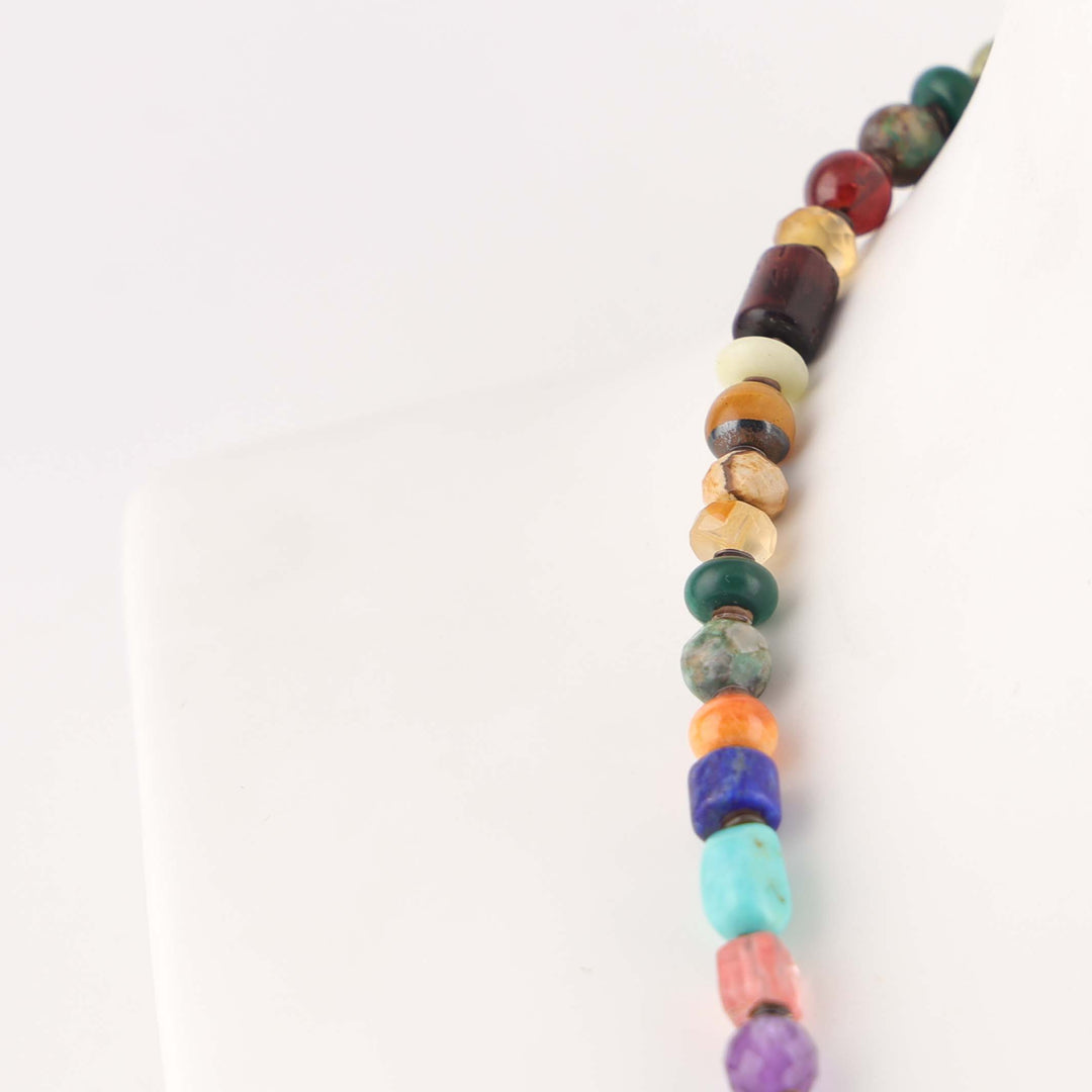 Multi-Stone Bead Necklace
